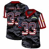Nike Chargers 33 James jr 2020 USA Camo Salute to Service Limited Jersey zhua,baseball caps,new era cap wholesale,wholesale hats